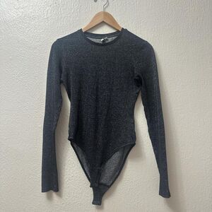 Other-stories Women's Grey and Black Bodysuit